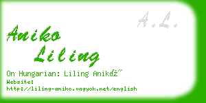 aniko liling business card